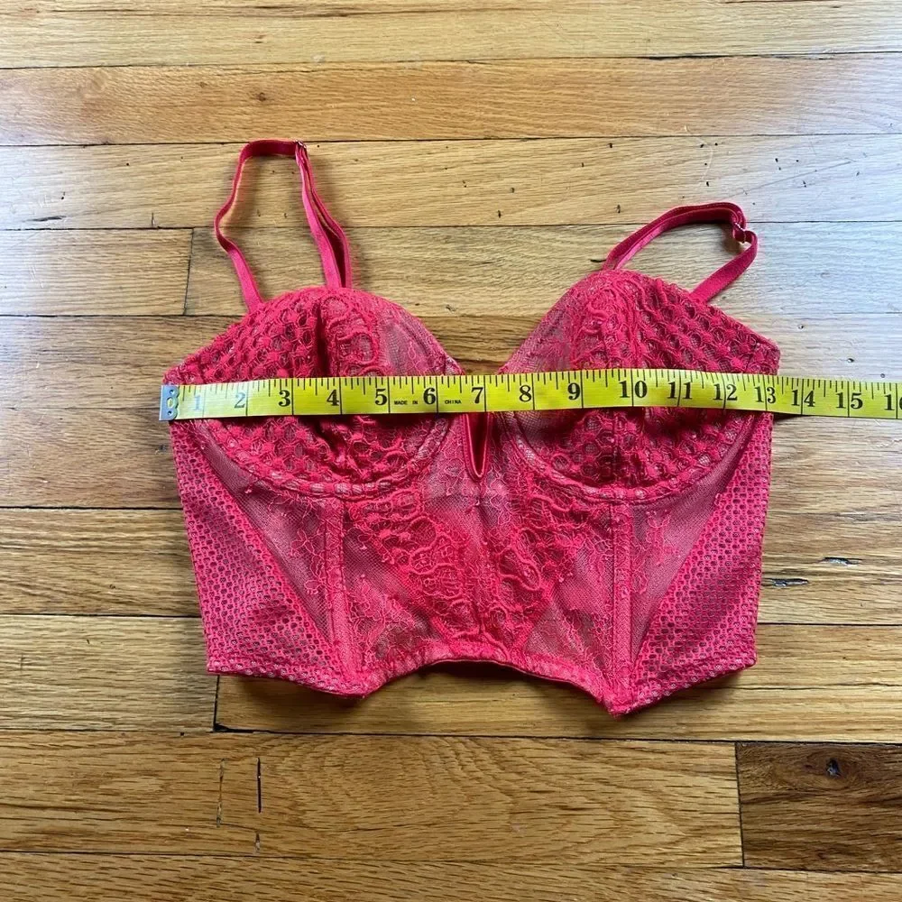 Victorias Secret Red Bustier Size 34C (Bundle 3 for 30 Deal)